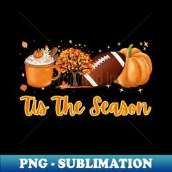 tis the season fall tree football pumpkin coffee design - instant sublimation digital download - stunning sublimation graphics