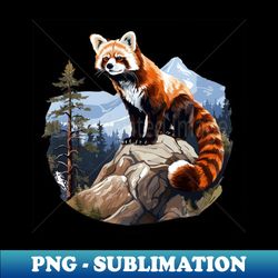 Red Panda In Nature - Sublimation-Ready PNG File - Boost Your Success with this Inspirational PNG Download