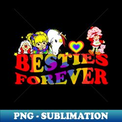 BESTIES FOREVER 80s - Vintage Sublimation PNG Download - Unleash Your Inner Rebellion