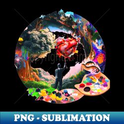 Street Art painter - Instant Sublimation Digital Download - Create with Confidence