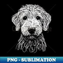 Portrait of a Labradoodle - Artistic Sublimation Digital File - Create with Confidence