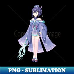 Japanese Anime Manga Girl With wand - Digital Sublimation Download File - Fashionable and Fearless