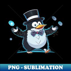 Penguin Dance Party - Cute and Funny Cartoon Animal - Premium Sublimation Digital Download - Perfect for Creative Projects