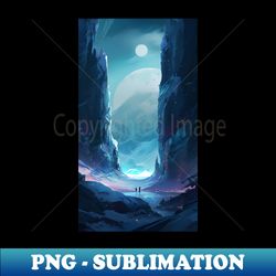 Frozen Wonderland Landscape Oil Painting - PNG Sublimation Digital Download - Boost Your Success with this Inspirational PNG Download