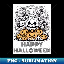 Spooky Pumpkin Party - Digital Sublimation Download File - Stunning Sublimation Graphics