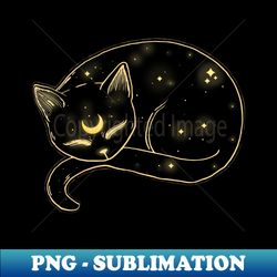 Celestial Space Kitty - PNG Transparent Sublimation Design - Instantly Transform Your Sublimation Projects