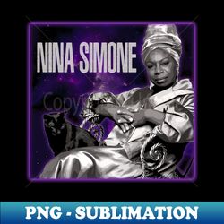 Nina Simones Jazz Odyssey Visualizing Musical Mastery - Aesthetic Sublimation Digital File - Perfect for Personalization