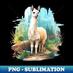 Lama Lover - Elegant Sublimation PNG Download - Perfect for Sublimation Art