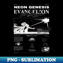 NEON GENESIS EVANGELION - Digital Sublimation Download File - Transform Your Sublimation Creations
