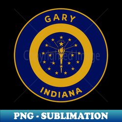 Gary Indiana Flag City Pride Bullseye - Instant PNG Sublimation Download - Bring Your Designs to Life