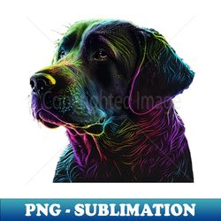 Neon Labrador - Instant Sublimation Digital Download - Instantly Transform Your Sublimation Projects