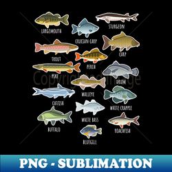 Types Of Freshwater Fish Species Fishing - High-Quality PNG Sublimation Download - Unleash Your Inner Rebellion