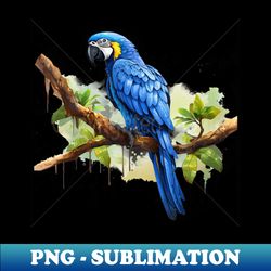 Hyacinth Macaw - Modern Sublimation PNG File - Defying the Norms