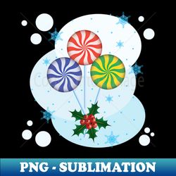 Three round candy canes - Creative Sublimation PNG Download - Unlock Vibrant Sublimation Designs