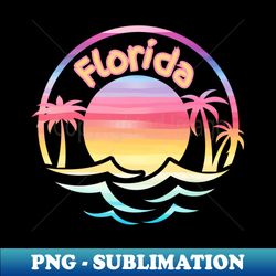 Florida T-shirt Sunny Shores Tee Tropical Paradise Shirt Ocean Tee Palm Trees Sunshine State Tee - PNG Sublimation Digital Download - Defying the Norms