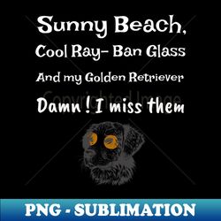 Golden Retriever Pet Lover Gift - High-Quality PNG Sublimation Download - Capture Imagination with Every Detail