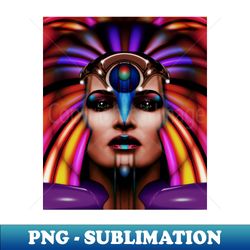 LADY OF COLOR face - PNG Transparent Digital Download File for Sublimation - Fashionable and Fearless
