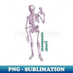 memento mori vintage stoic skeleton illustration graphic - png sublimation digital download - transform your sublimation creations