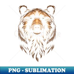 dark bear illustration - professional sublimation digital download - enhance your apparel with stunning detail