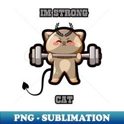 strong brave muscle cat bodybuilding - Instant Sublimation Digital Download - Perfect for Creative Projects