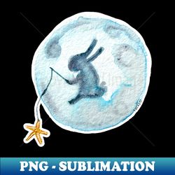 Wish Upon a Bunny Moon - Creative Sublimation PNG Download - Transform Your Sublimation Creations