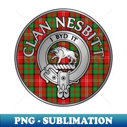 Clan Nesbitt Crest  Tartan - Vintage Sublimation PNG Download - Bold & Eye-catching