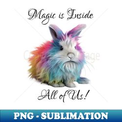 Fluffy Bunny Magic - Modern Sublimation PNG File - Bold & Eye-catching