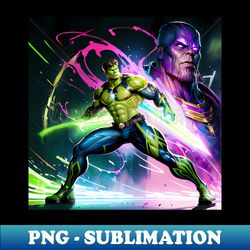 Green Hulking Hero with Villain Cameo - Instant Sublimation Digital Download - Perfect for Creative Projects