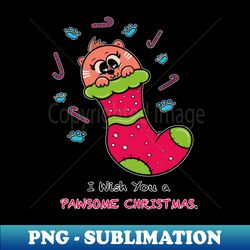I wish You a Pawsome CHRISTMAS - Stylish Sublimation Digital Download - Spice Up Your Sublimation Projects