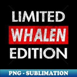 Whalen - PNG Transparent Digital Download File for Sublimation - Unleash Your Creativity