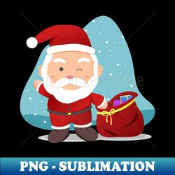 Santa Claus Christmas - High-Resolution PNG Sublimation File - Perfect for Personalization