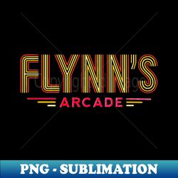 Flynns Arcade  80s Retro - Elegant Sublimation PNG Download - Instantly Transform Your Sublimation Projects