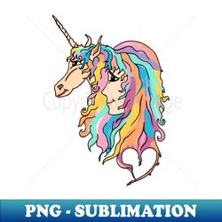 Sweet girl and unicorn drawing - Exclusive PNG Sublimation Download - Capture Imagination with Every Detail