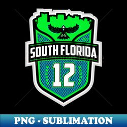 South Florida 12s on Dark - PNG Transparent Sublimation Design - Create with Confidence