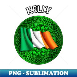 Irish Flag Clover Celtic Knot - Kelly - Sublimation-Ready PNG File - Perfect for Creative Projects