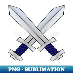 Creative DualDouble Bladed Swords - Exclusive PNG Sublimation Download - Stunning Sublimation Graphics