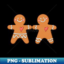 Gingerbread man love for Christmas - Aesthetic Sublimation Digital File - Transform Your Sublimation Creations