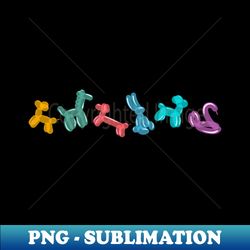 balloon animals - png sublimation digital download - create with confidence