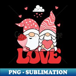 Cute Valentines Day Gnomes - Special Edition Sublimation PNG File - Unleash Your Creativity
