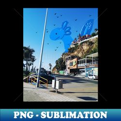 Kaiju axolote - Decorative Sublimation PNG File - Stunning Sublimation Graphics