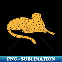 Leopard Napping IllustrationClip Art - High-Quality PNG Sublimation Download - Perfect for Personalization