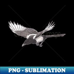 Magpie - Inktober - Instant PNG Sublimation Download - Revolutionize Your Designs
