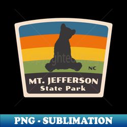 mount jefferson state park north carolina roaming mountain baby bear - png transparent sublimation design - unlock vibrant sublimation designs