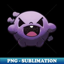 Small purple toxic monster with a cute style - Vintage Sublimation PNG Download - Revolutionize Your Designs