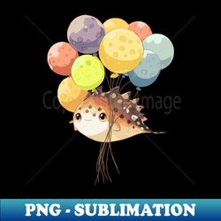 puffer fish balloons - png transparent sublimation design - enhance your apparel with stunning detail