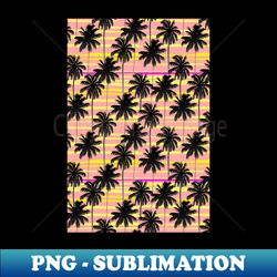 Starry Palms - Yellow Pink - Premium PNG Sublimation File - Fashionable and Fearless