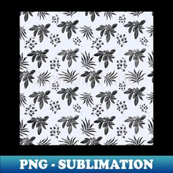 Grey silver flowers - Exclusive Sublimation Digital File - Transform Your Sublimation Creations