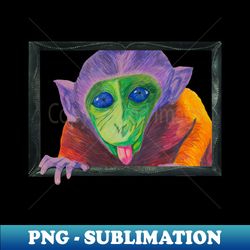 I was Framed monkey madness - Modern Sublimation PNG File - Unleash Your Inner Rebellion
