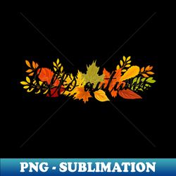 Hello Autumn 3 Fall Time Autumn Leaves - Exclusive PNG Sublimation Download - Perfect for Sublimation Art