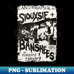 Retro Poster Siouxsie and the Banshees - PNG Sublimation Digital Download - Boost Your Success with this Inspirational PNG Download